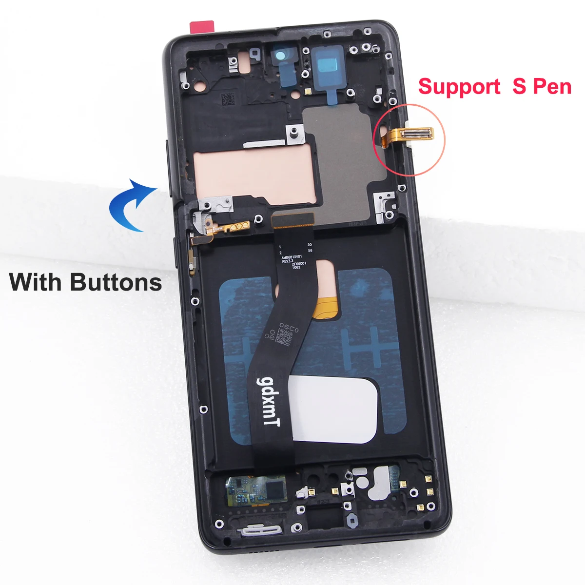 6.66\'\' TFT For Samsung S21 Ultra 5G G998B G998U G998W LCD Display Touch Screen Digitizer Assembly For S21Ultra Display