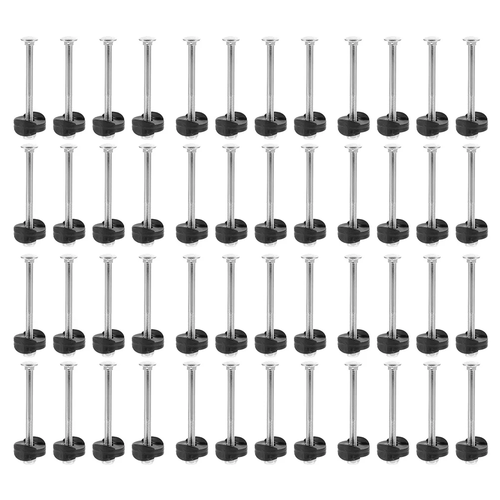 

48 Pcs Trampoline Screw Set Durable Long Screws Nut Galvanized Steel Fixing Replacement Practical Trampoline Parts Connecting