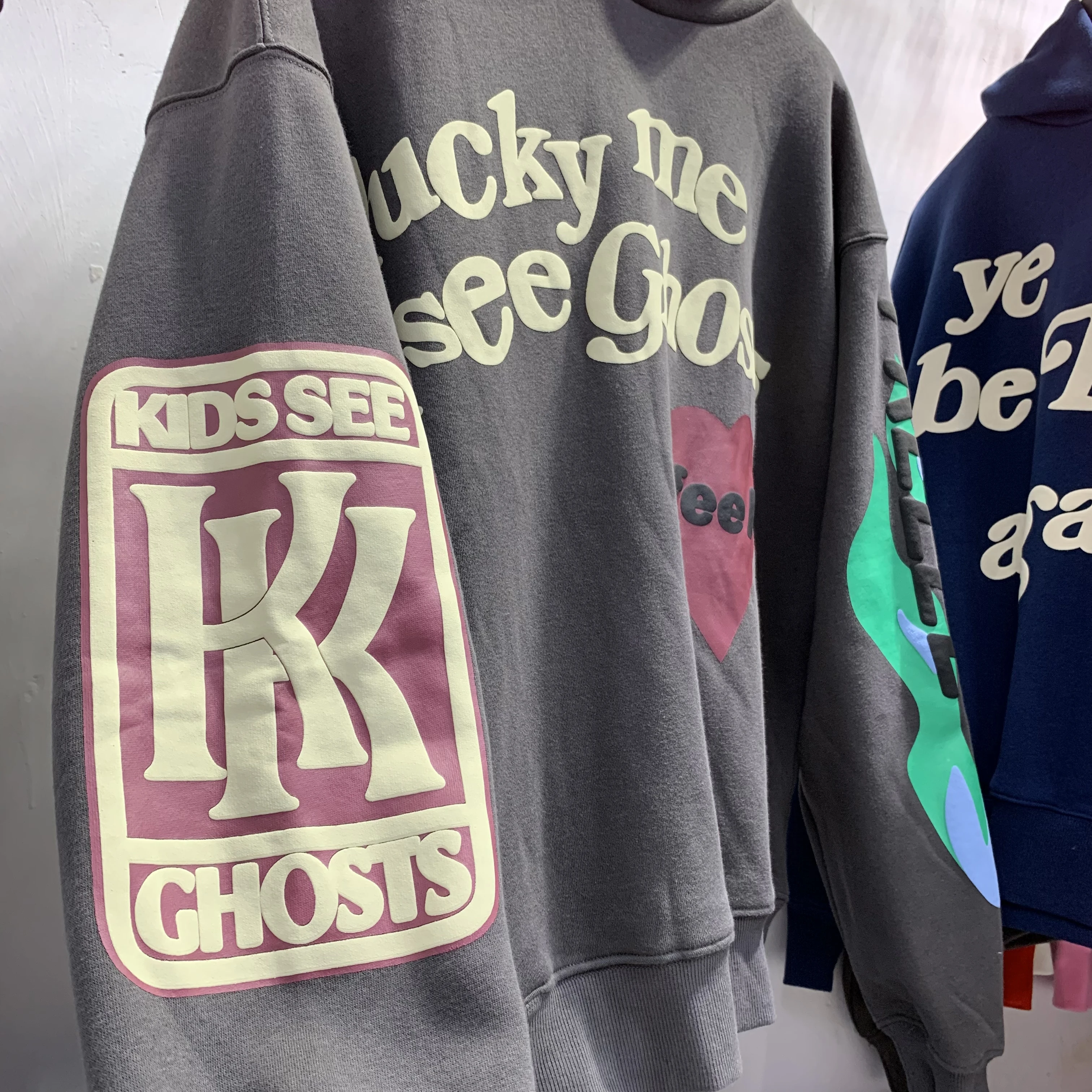 Übergroße Winter cpfm. xyz Kanye West Hoodie Männer Frauen Top-Qualität Sweatshirt Puff Print Glück, ich sehe Geister Pullover