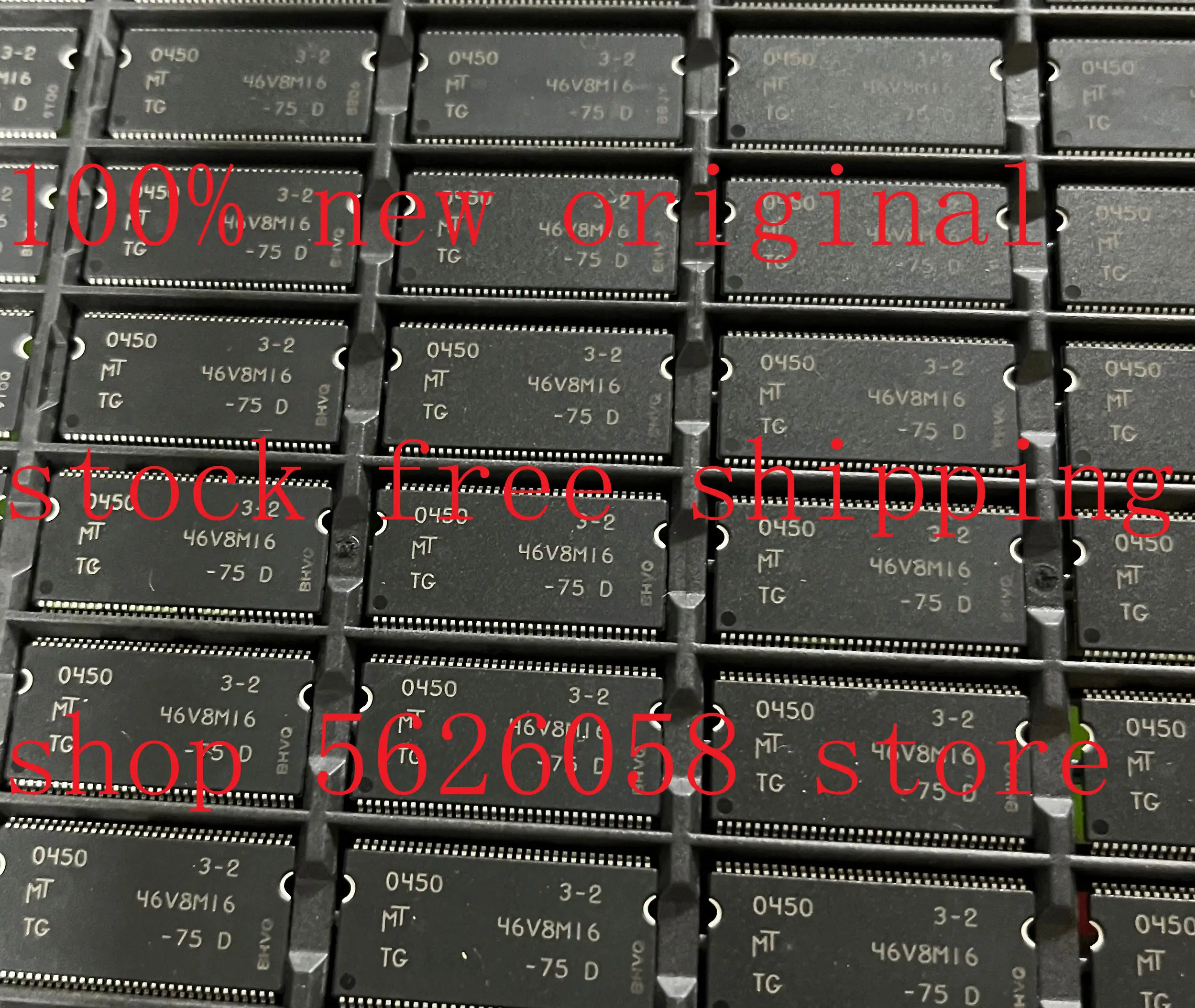 5PCS/LOT MT46V8M16TG-75D MT 46V8M16 TG 75 D MT46V8M16TG TSOP 100% new original freeshipping