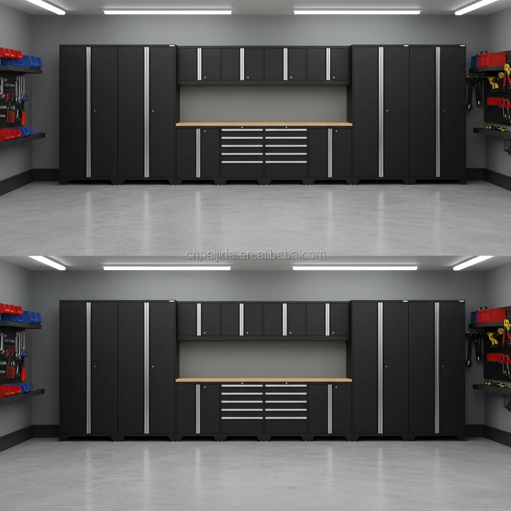 

Reasonable Partition Modular Integrated Garage Cabinet Set, Rugged Cold Rolled Steel Workshop Combined Cabinet, Heavy DutyATV&UT