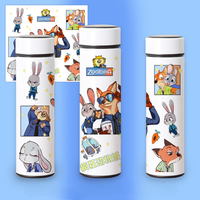 500ML Disney Zootopia Judy Nick Stainless Steel Water Cute Vacuum Thermos Cup Travel Portable Insulated Bottle Boy Girl Gift