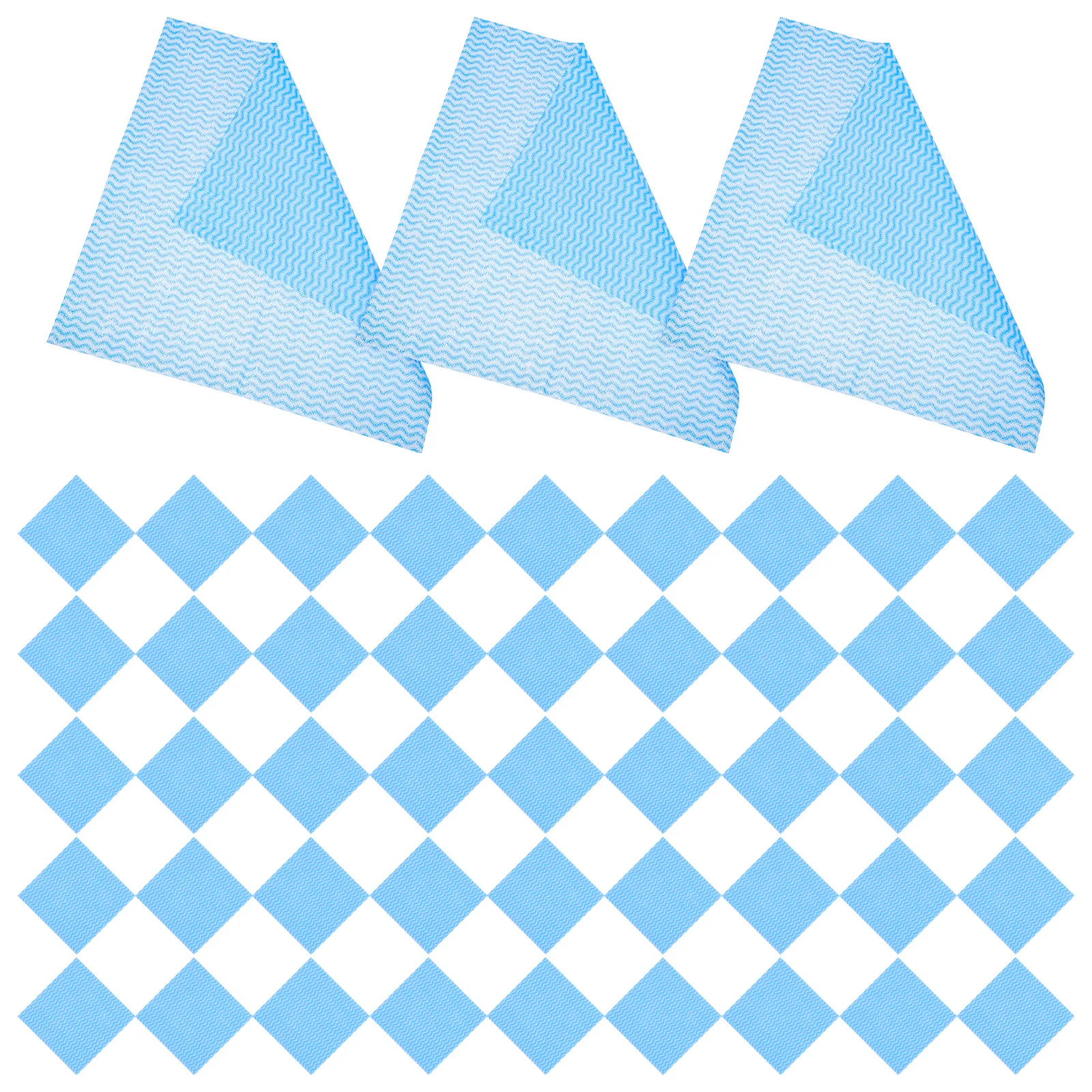 

50pcs Reusable Kitchen Washcloths Quick Drying Super Absorbent Cleaning Cloths 30Cm Large Size Non-Woven Dish Towels For Grease