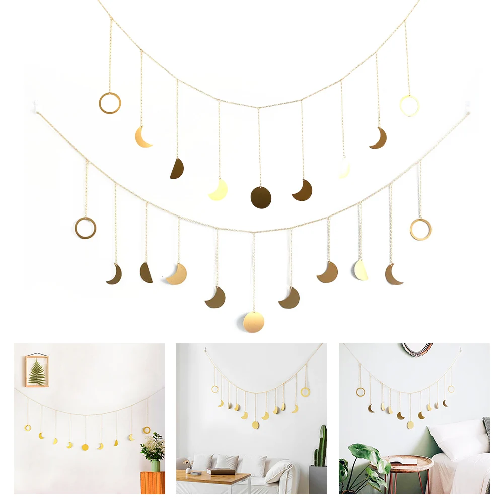 Afflatus By Moon Phase Home Decor Living Room Decor Boho Aesthetic Garland Medium Total Length Versatile Decoration