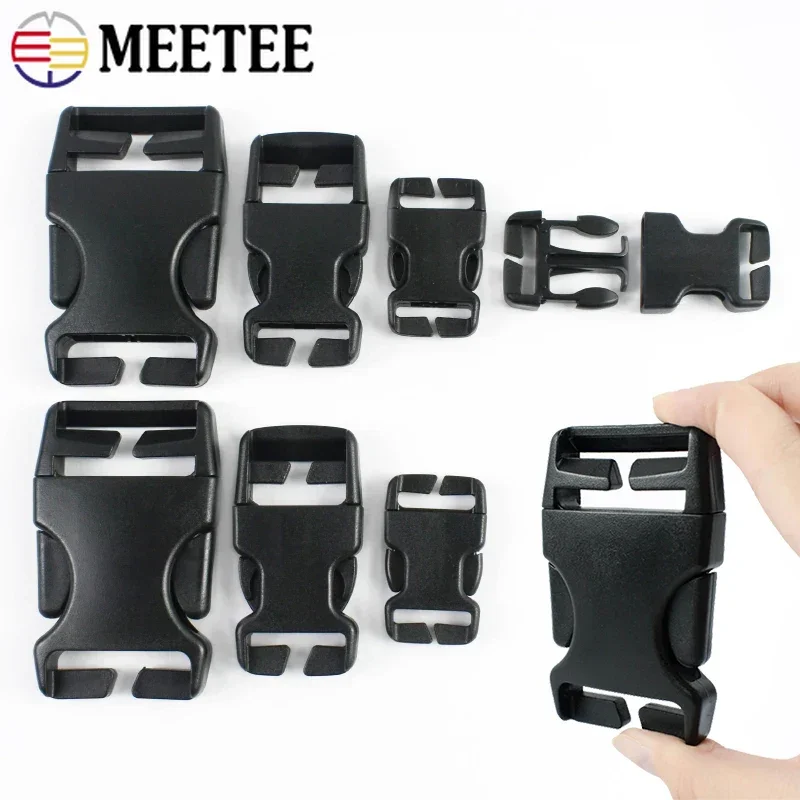 5/10Pcs Plastic Side Release Buckles for Bag Strap No Sew Thickened Clip Luggage Carabiner Adjustable Clasp Hook Accessories