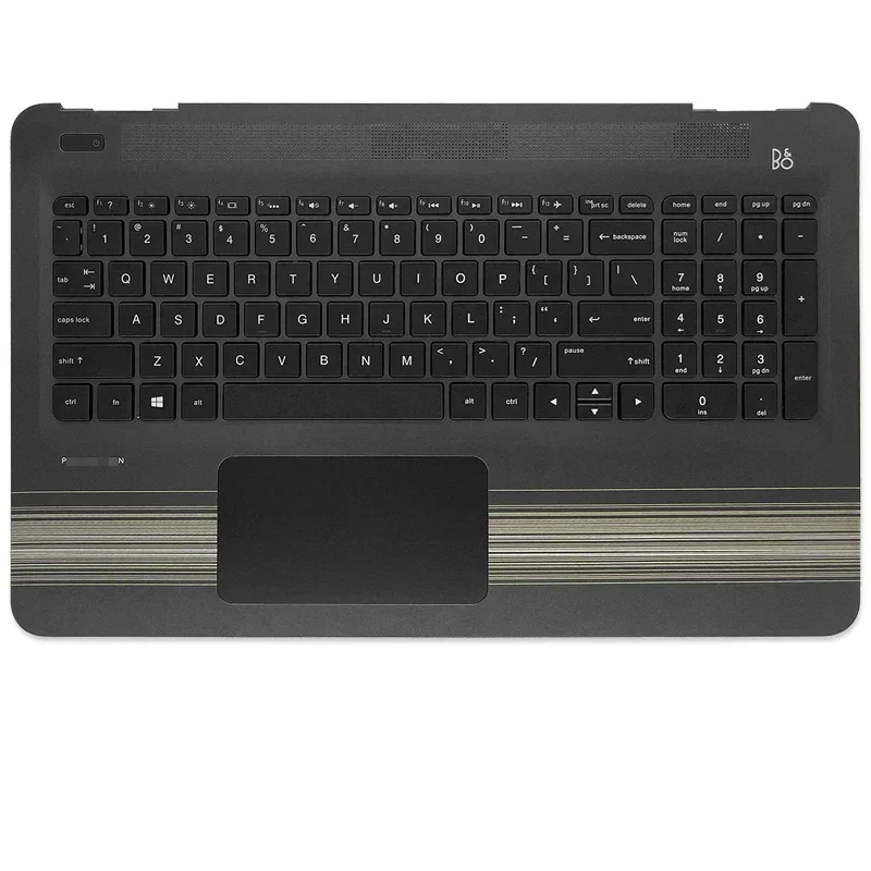 Imagem -03 - para o Pavilhão 15-au 15-aw 15-al Tpn-q172 Q175 Tampa Base Superior Teclado sem Luz de Fundo Case Novo do pc
