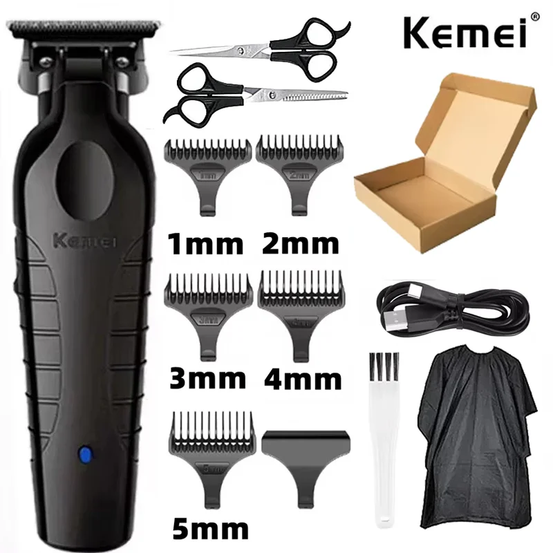 Kemei KM-2299 KM-2024 Professionelle Barber Schnurlose Elektrische Haarschneidemaschine USB Aufladbare Haarschneider Haarschneidemaschine