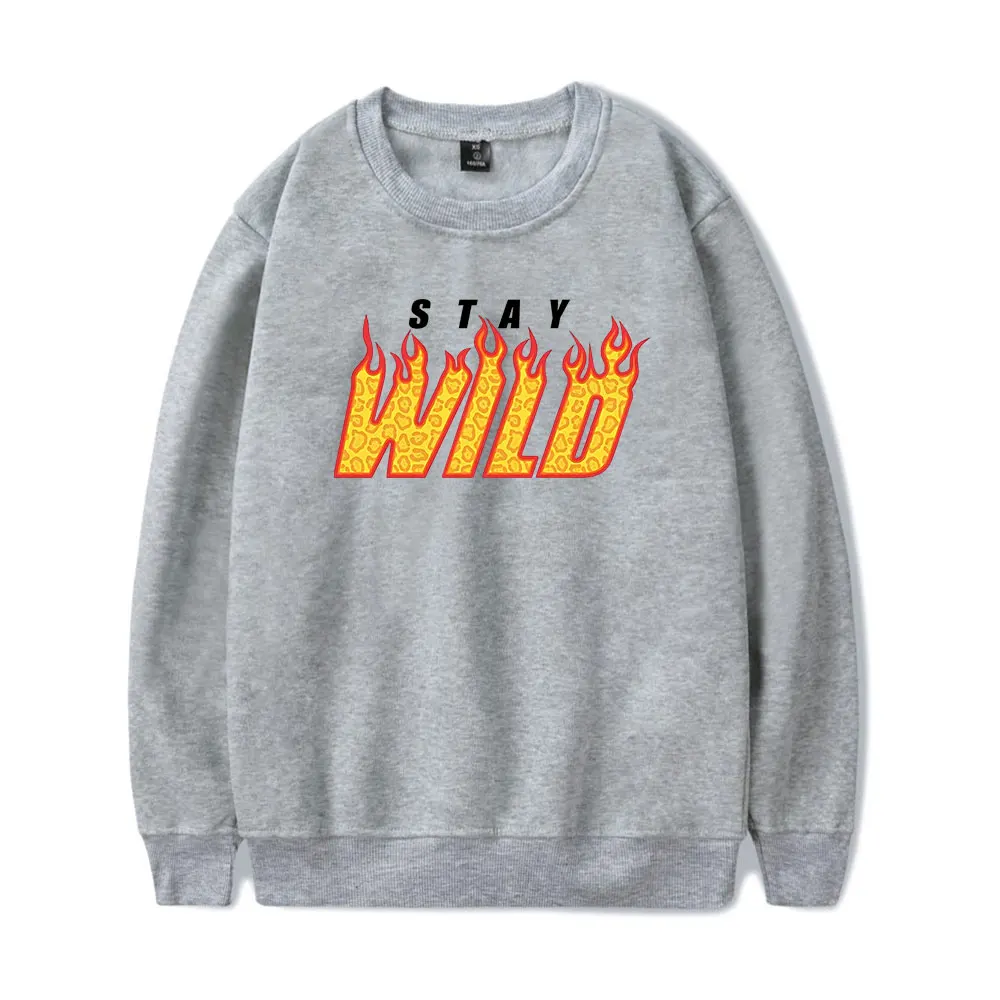Ben Azelart Stay Wild Vintage 90s Merch Sweatshirt Men Women Unisex Sweatshirt Sports Pullover Harajuku Fashion Pullover