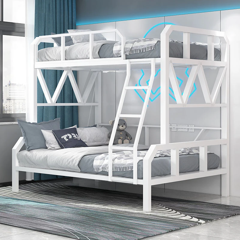 Top and bottom bunk iron beds, double-layer esports beds, internet cafes, esports hotels, hotels, iron frames, high and low beds