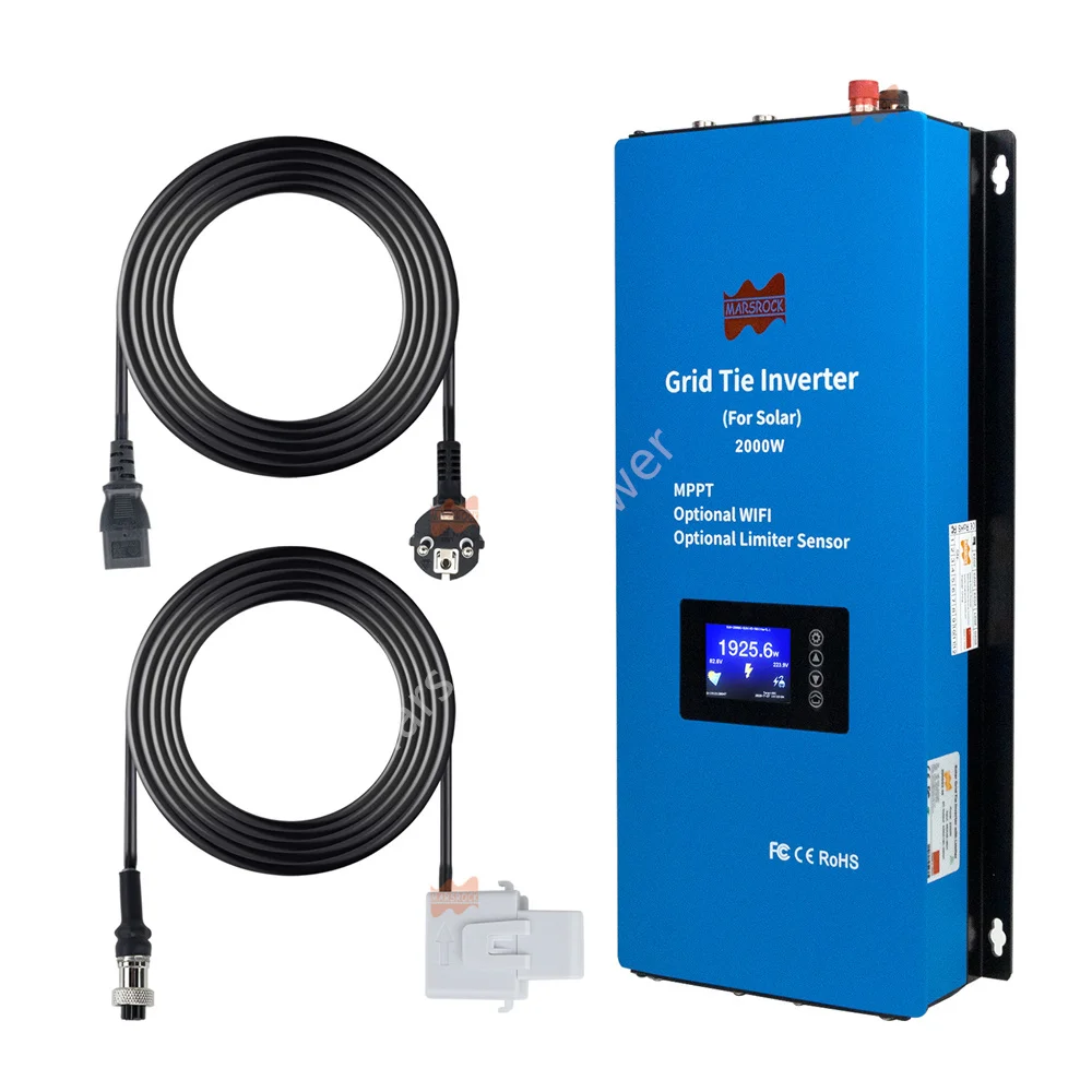2000W MPPT Solar Grid Connected Inverter With Limiter Sensor and LED Display Screen, Optional WiFi, 230VAC Photovoltaic Inverter
