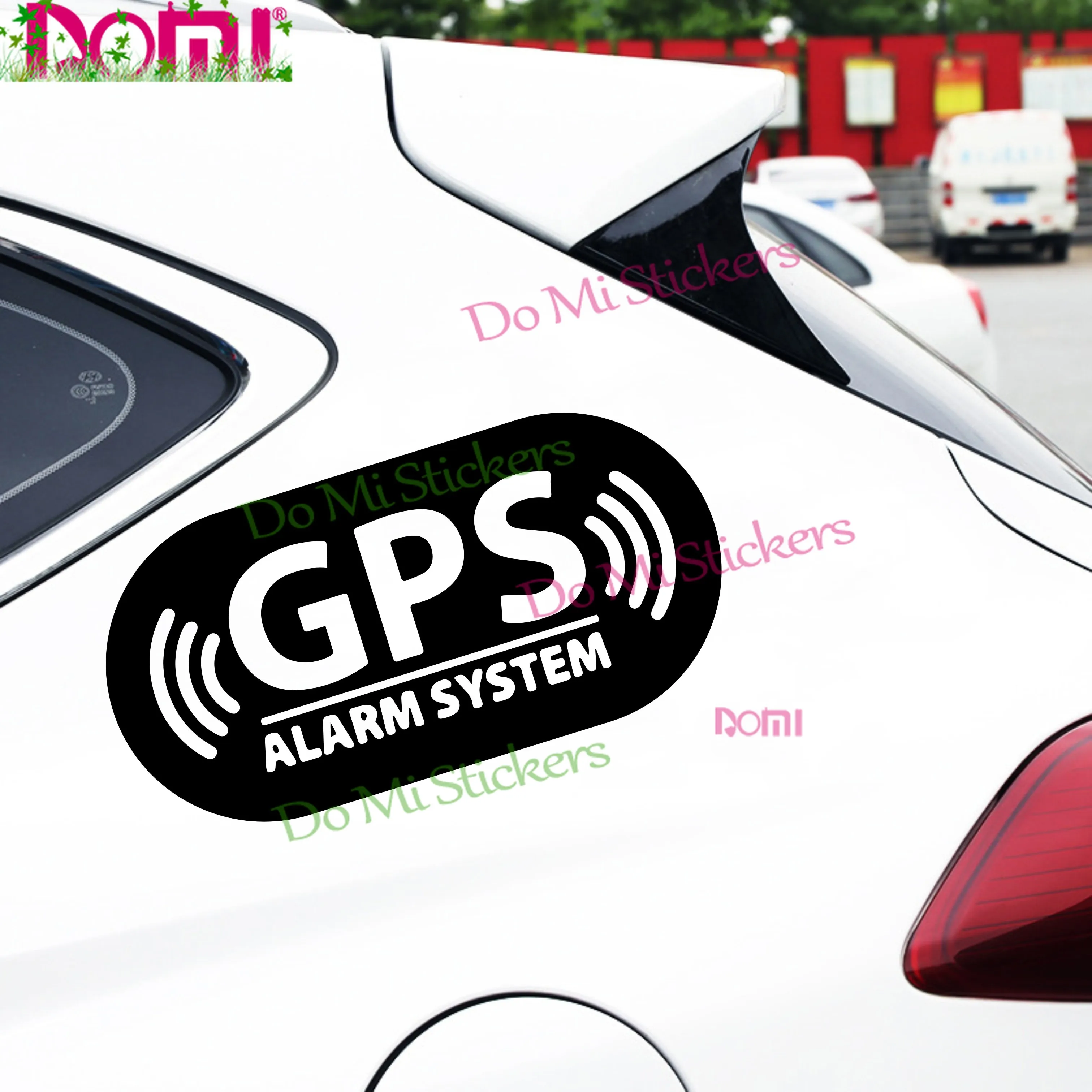 GPS Tracker Fitted Sticker Car Truck Lorry Van Bus Sign Bumper Toolbox Decal Car Vehicle Security Vinyl