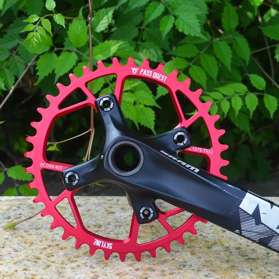 

PASS QUEST Mountain Bike Anti Drop Chainring SR 94 BCD Narrow Wide Round