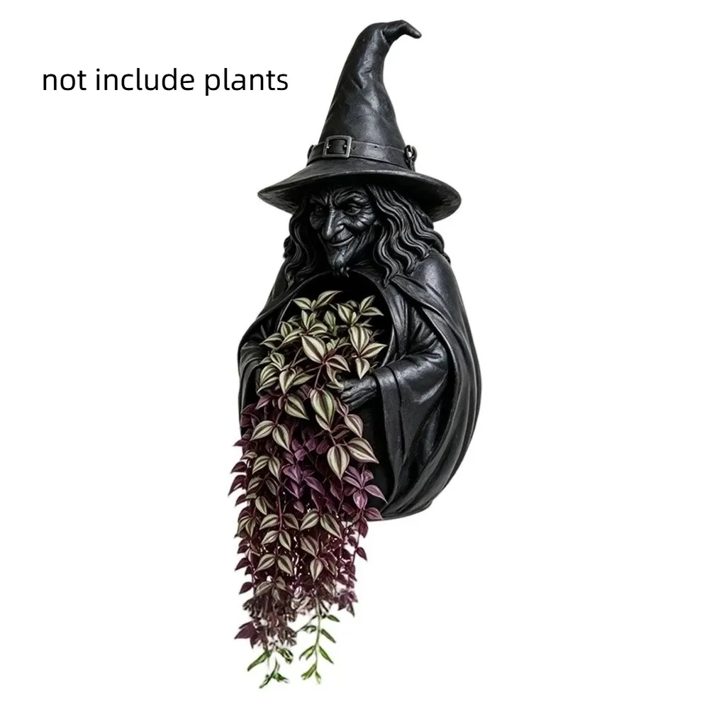Funny Halloween Bat Shaped Flower Pot 3d Printed Cat Wall Plant Pot Bird Witch Garden Decorations Hanging Holder