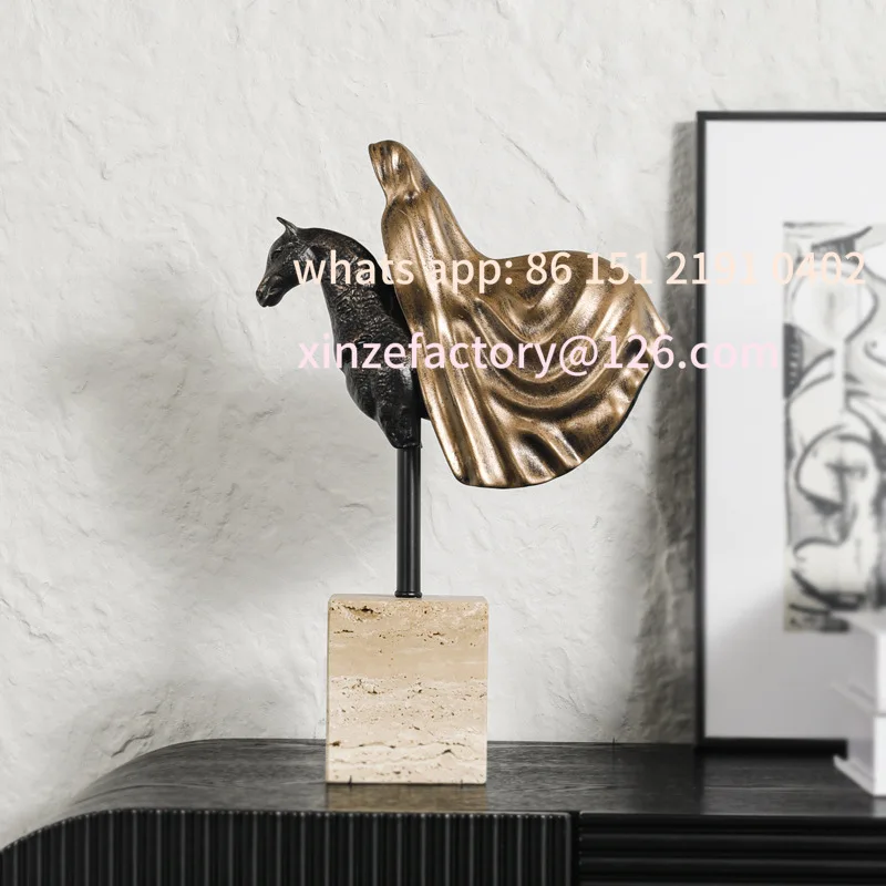 

Customizable head sculpture ornament model room entrance living room soft decoration home jewelry TV cabinet ornament study