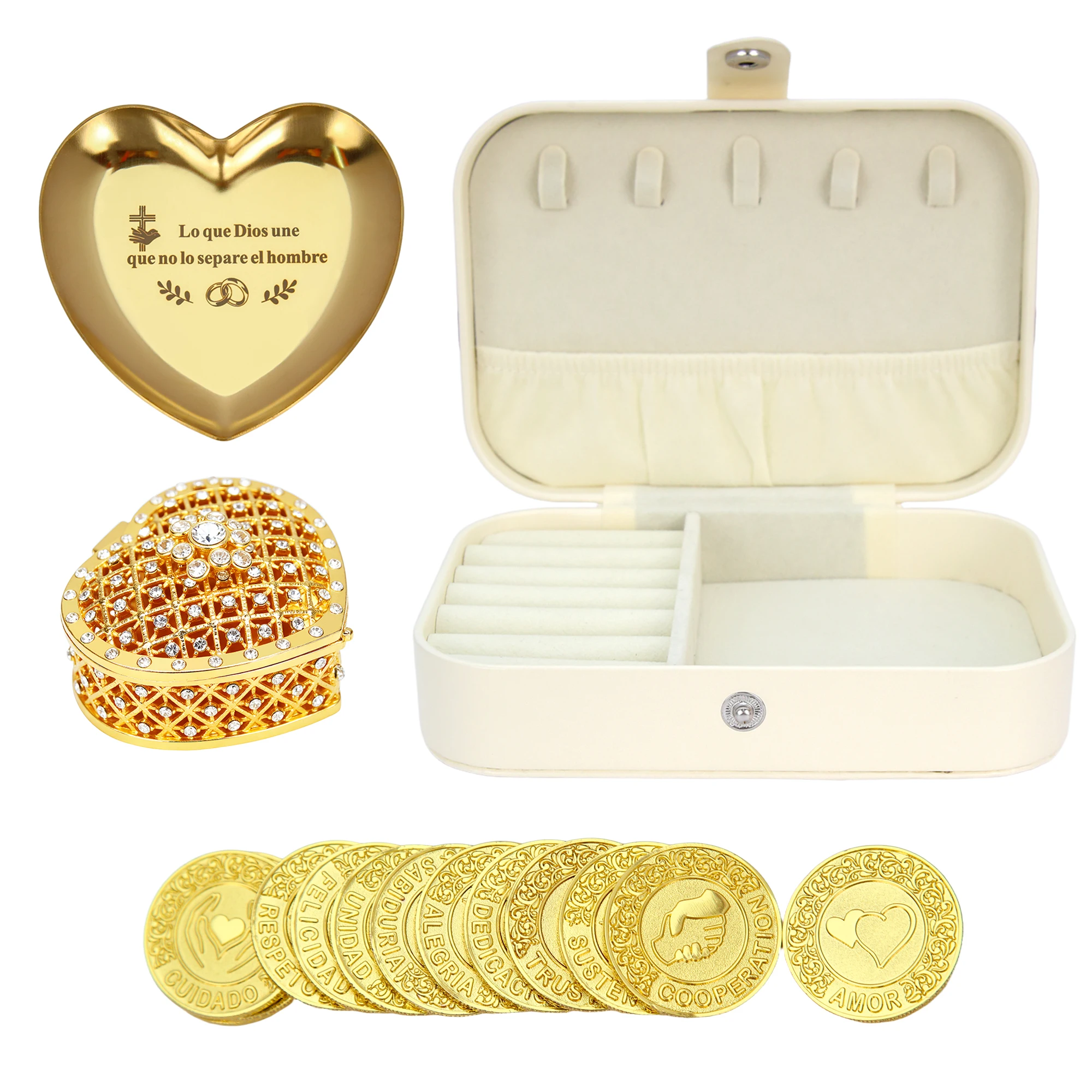 

Испанские монеты Unity для свадебного набора Arras Para Boda Catolica, церемония католических свадебных подарков