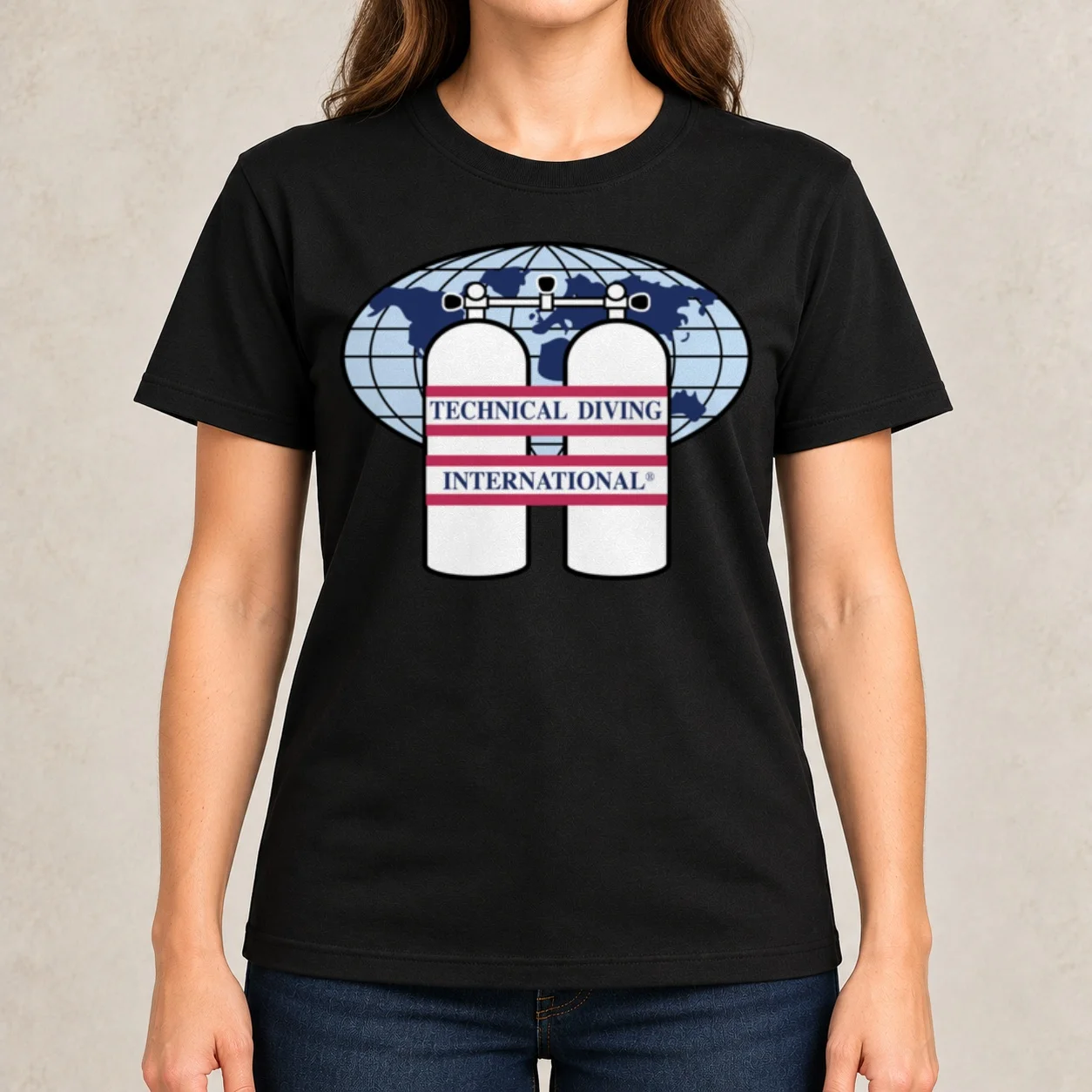 Technical Diving International (TDI)- TDI Original Logo Merch Women T-Shirt anime clothes Short sleeve tee blanks tshirts woman