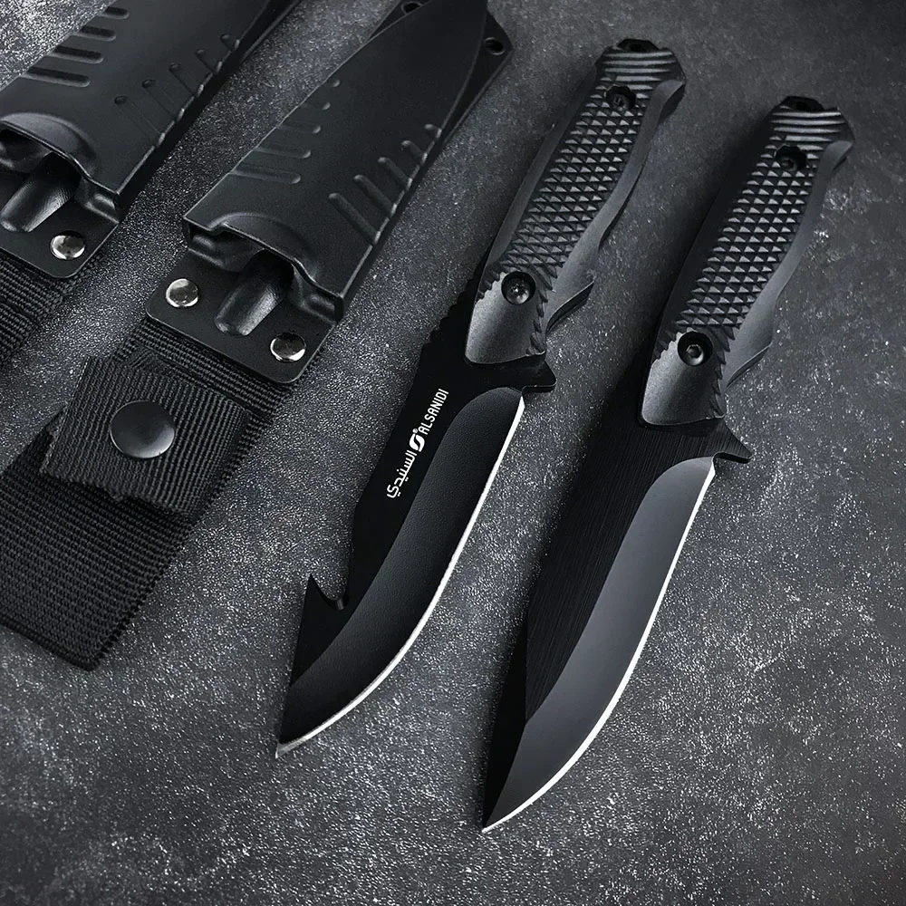 Fixed Blade Knife 5Cr13Mov Blade ABS Handle Outdoor Tactical Fixed Knife with Sheath Military Knives Camping Survival EDC Tool