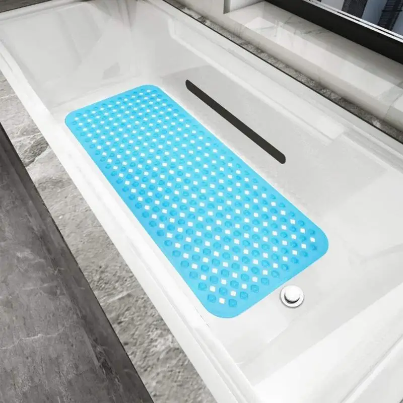 Non Slip Shower Mats Washable Non-Slip Mat With Suction Cups Home Tub Mat With Good Drainage Effect For Bathroom Washroom