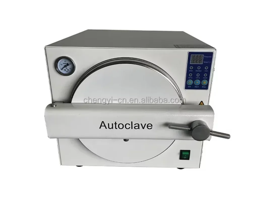 18 liter 23 liter ophthalmic autoclave pressure steam sterilizer den tal table top type autoclave image 3