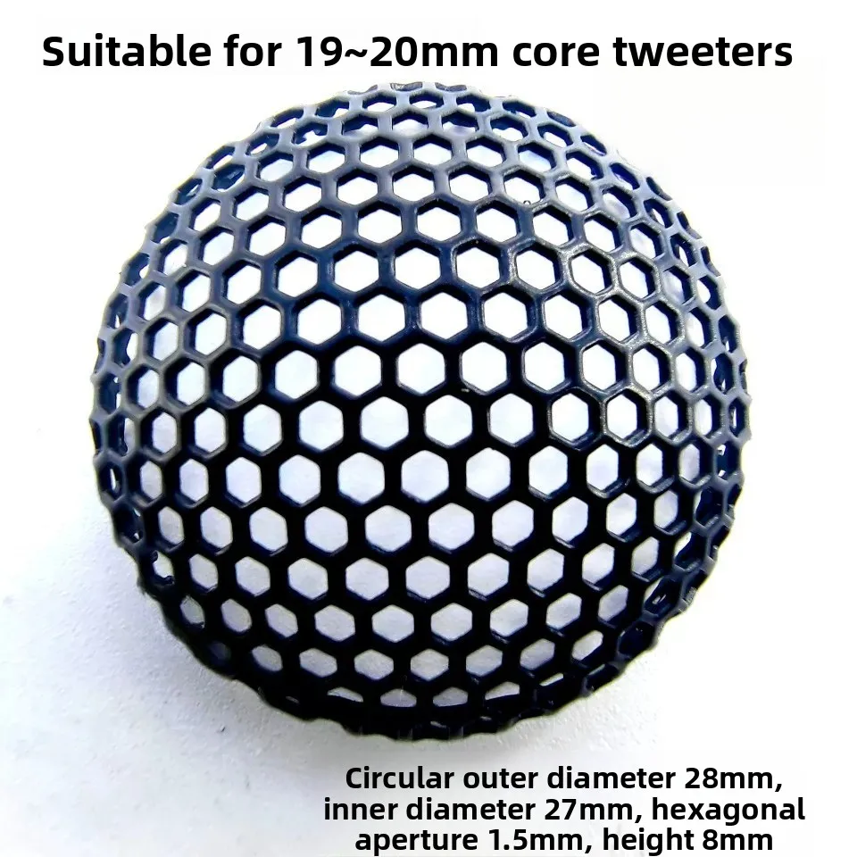 19 20 25 core tweeter protective cover 28mm honeycomb holes 36mm circular holes black with protective iron mesh cover
