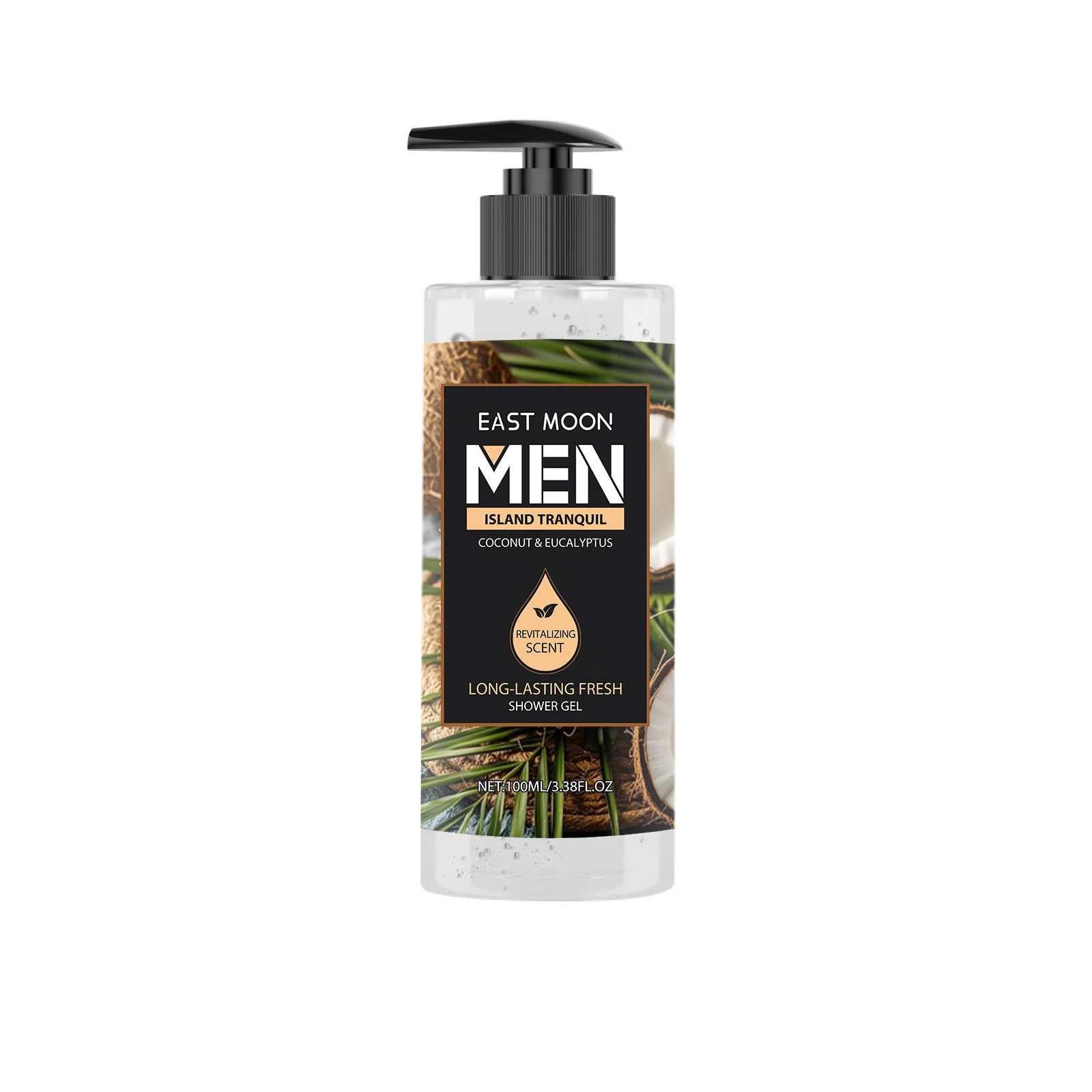 Żel pod prysznic East Moon Men Lasting Fragrance, głęboko oczyszczający, usuwający martwy naskórek, redukujący melaninę, wygładzający i odżywiający ciało
