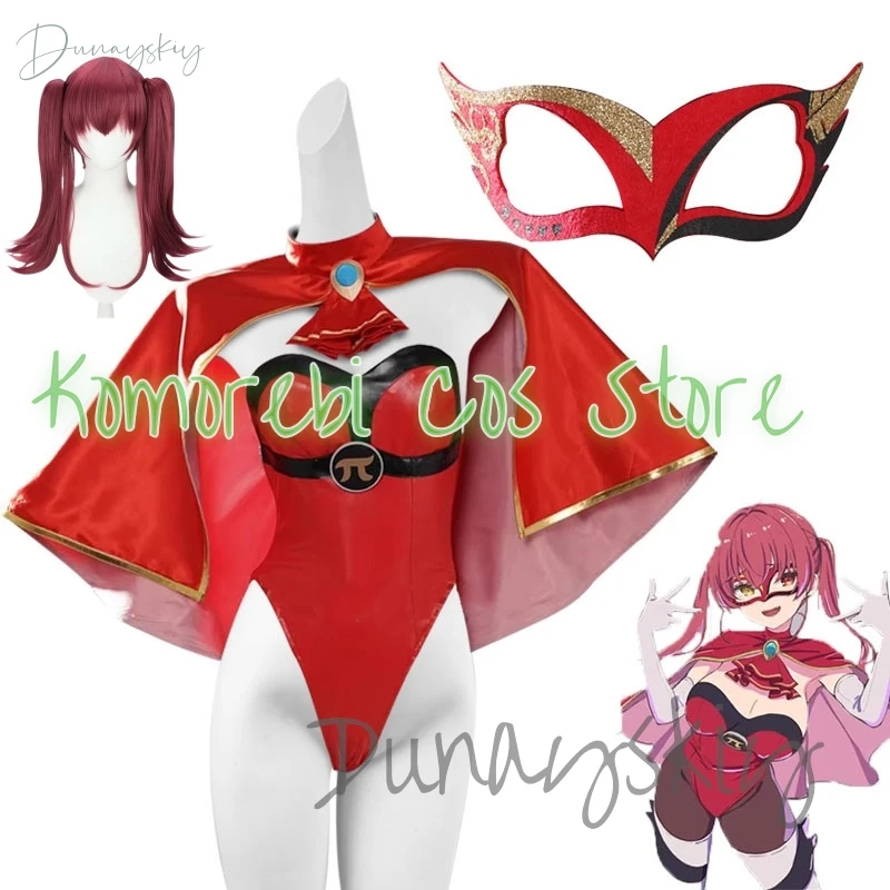 Houshou Marine How About Paipai Mask Cosplay Costume Bodysuit Hololive Holo Vtuber Full Set Wig Halloween Customized