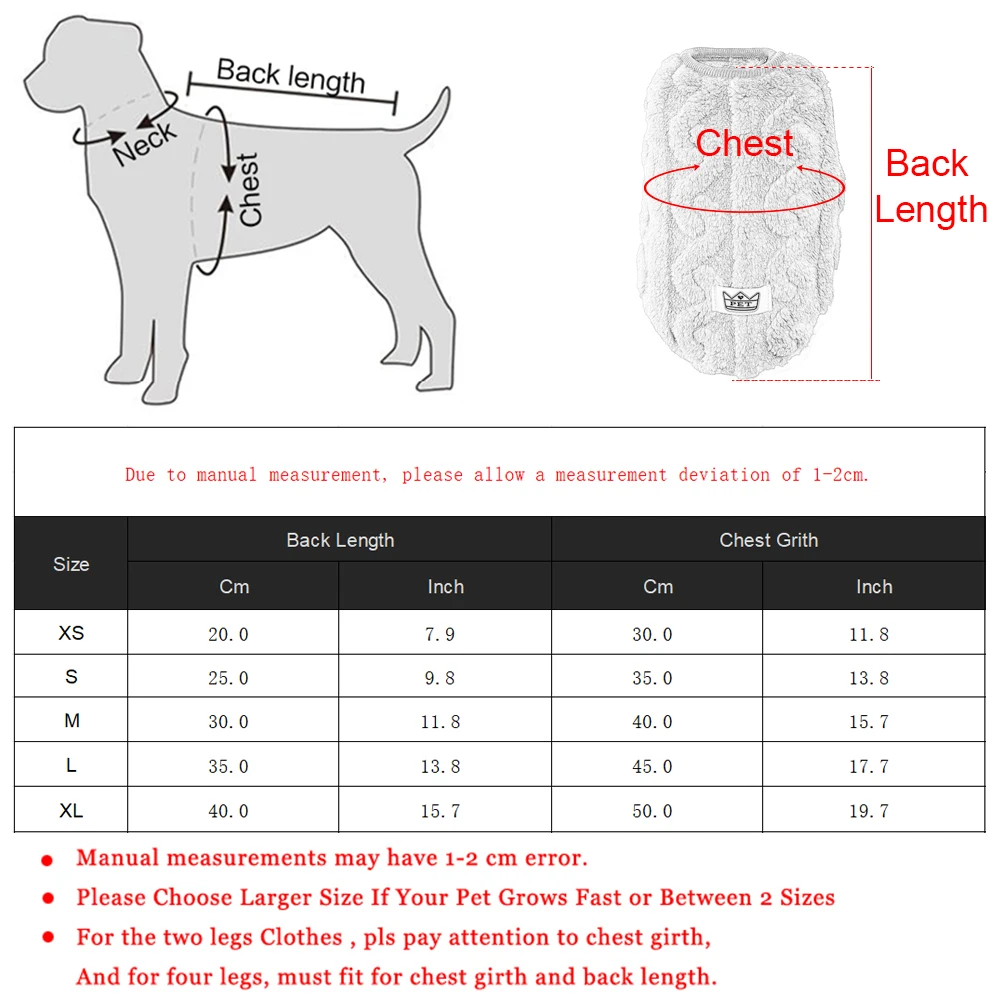 Cozy Fleece Pet Sweater 6