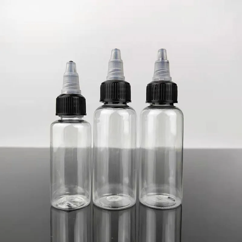 10 20 30 50 100ml Plastic Eye Drop BottleSqueeze Dropper Twist Top Cap Liquid Paint Ink Dispenser Glue Applicator