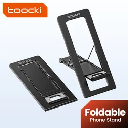 Toocki Portable Phone Holder Stand Folding Mobile Support for iPhone Samsung Xiaomi Huawei Realme Desktop Phone Holder Bracket