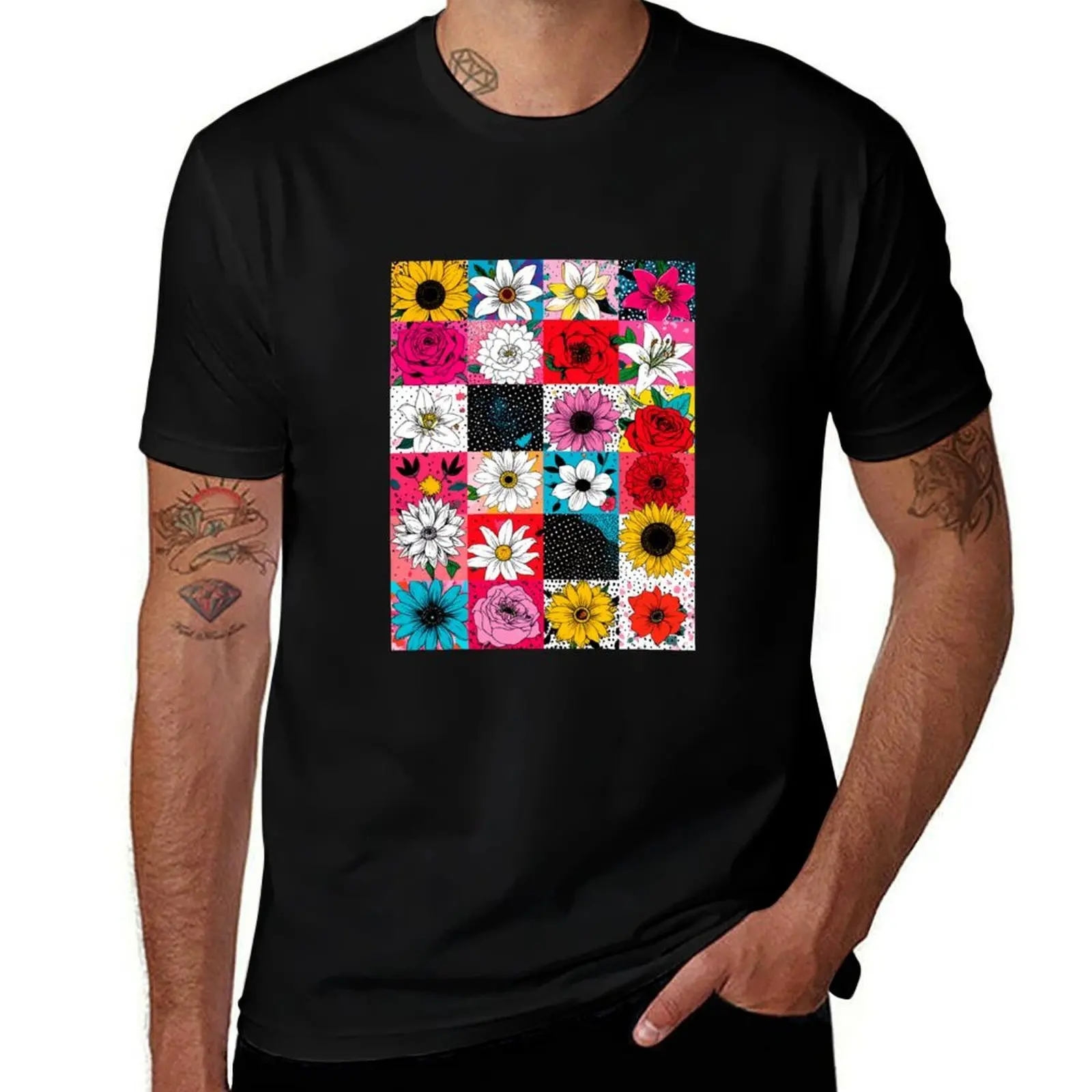 

Pop Art Flower Explosion in Retro Comic Style T-Shirt basketball graphic tees cheap stuff luxury designer funny t shirts for men