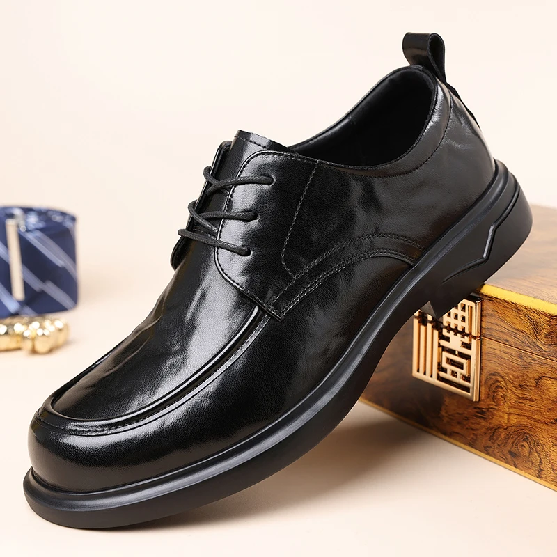 

Black Shoes Men Designer Leather Casual Shoes Man Luxury Brand Lace Up Oxford Shoes for Men 2026 Zapatillas De Hombre Chaussure