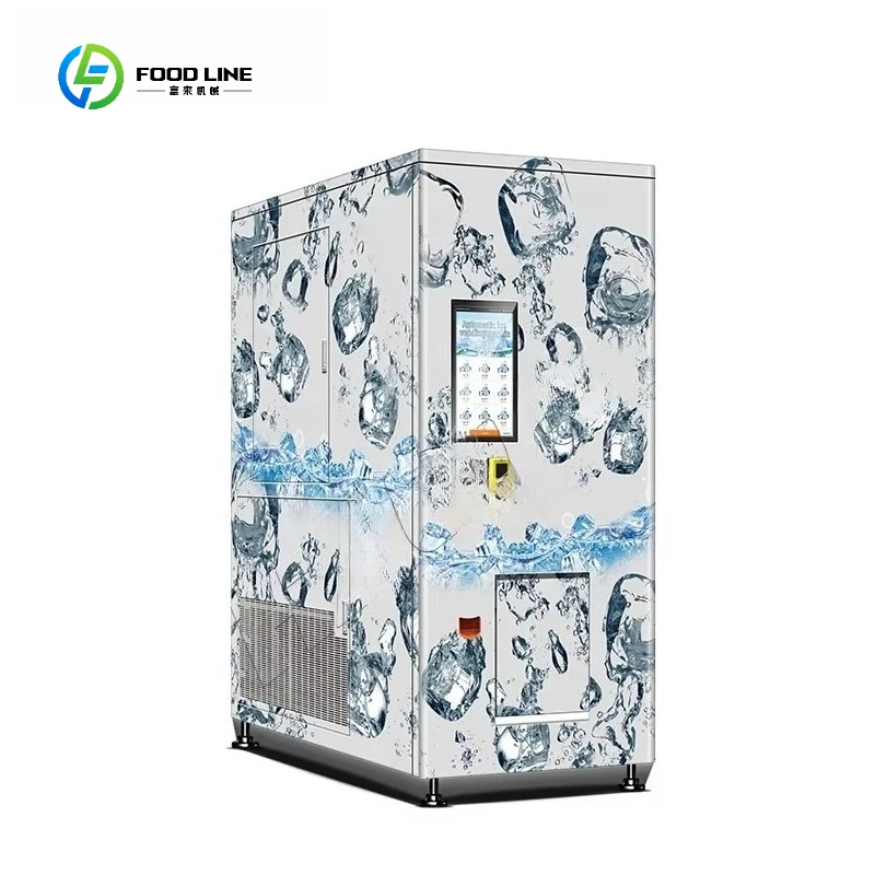 Advanced Intelligent Screen 24 Hours Self Service Ice Vending Machine for Optimal Ice Making Ice Vending Machine