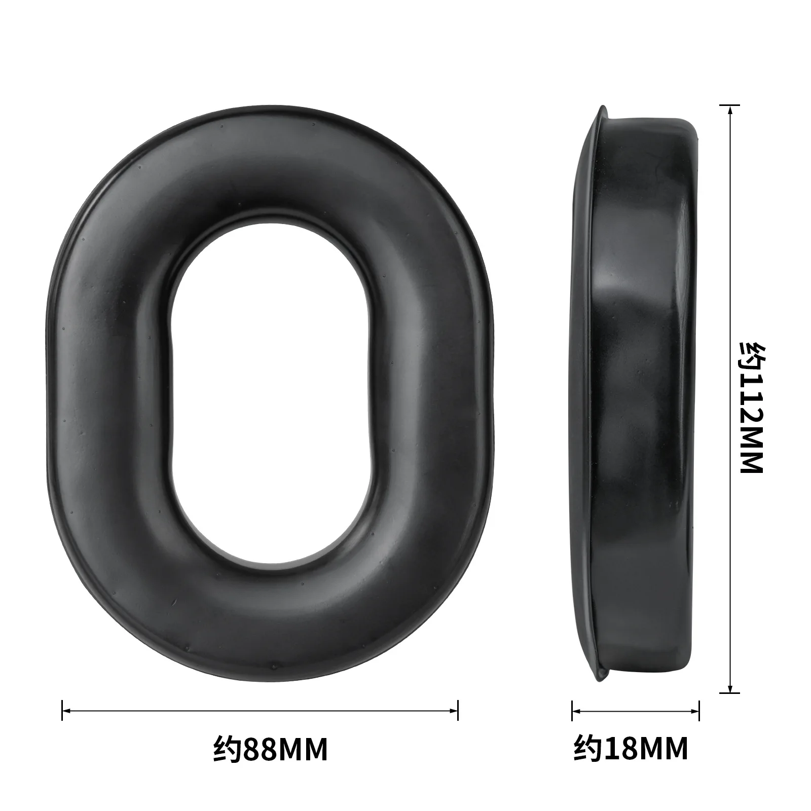 Replacement Silicone Ear Pads Earpads Cushion Cover for David Clark H10 60 20 76 30 13S Headphones
