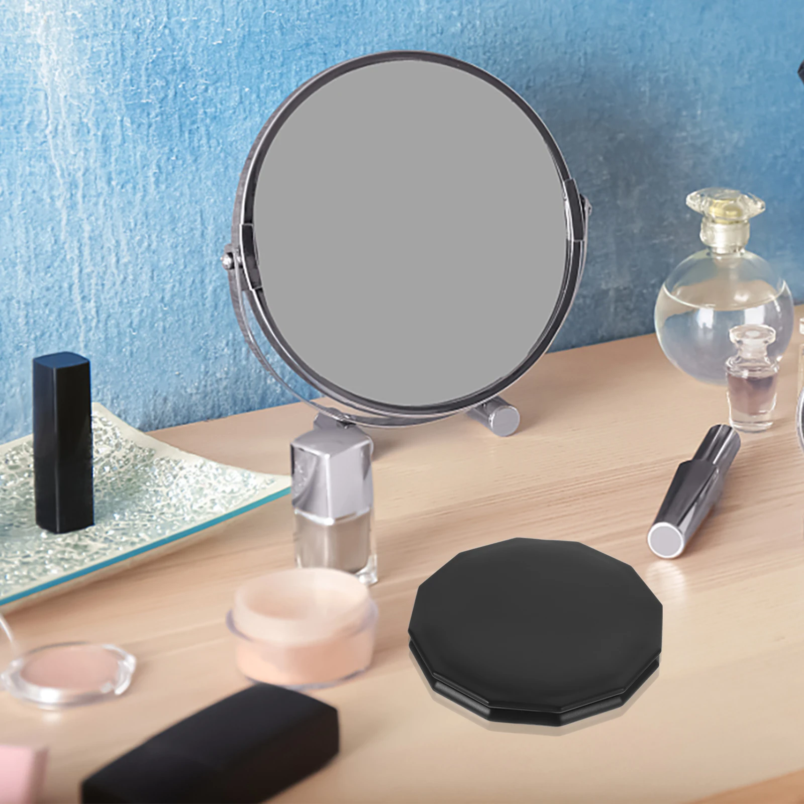 

Portable Makeup Compact Mirror Pocket Size Foldable Magnifying Small Mirror for Women Travel Makeup Use Girls Mini Mirrors