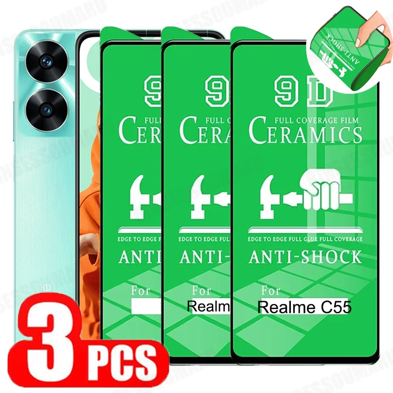 Ceramic Film For Realme C55 C53 C33 C31 C30 C35 C21 C21Y C25Y C25S C3 Screen Protector For Realme Narzo 50A Prime 50i Clear Film