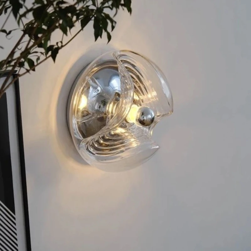 

Bauhaus Ceiling Light with Water Ripple LED E27 Aisle Balcony Entrance Hallway Ceiling Lamps Modern Home Glass Pendant Lamp
