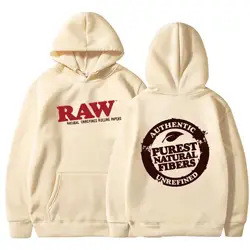 2023 New RAW Fashion Hoodie Men's and Women's Printed Sweatshirt Original Night Autumn Winter Hip Hop Casual Y2K Clothing