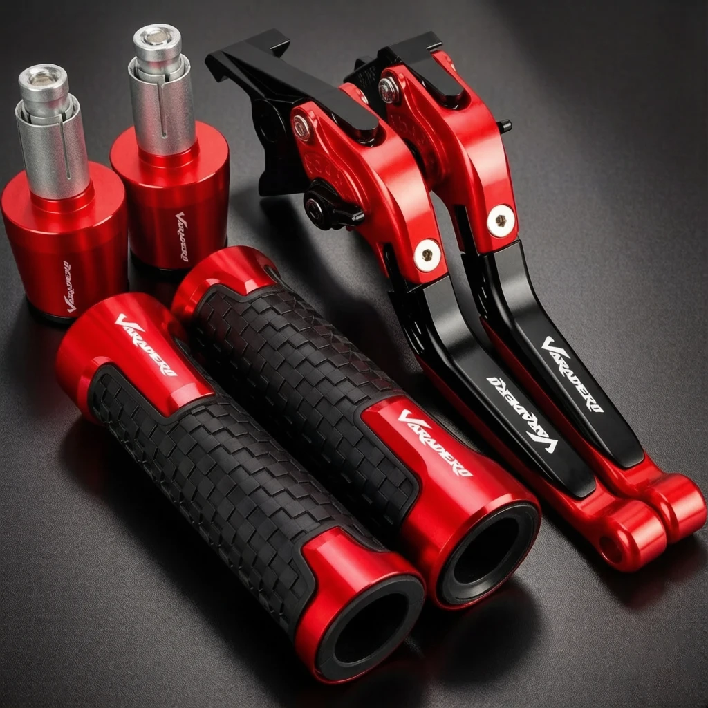 

For Honda XL1000 VARADERO 1999-2013 Motorcycle Clutch Lever Brake Levers Moto Handlebar Handle Hand Grips Ends Cap