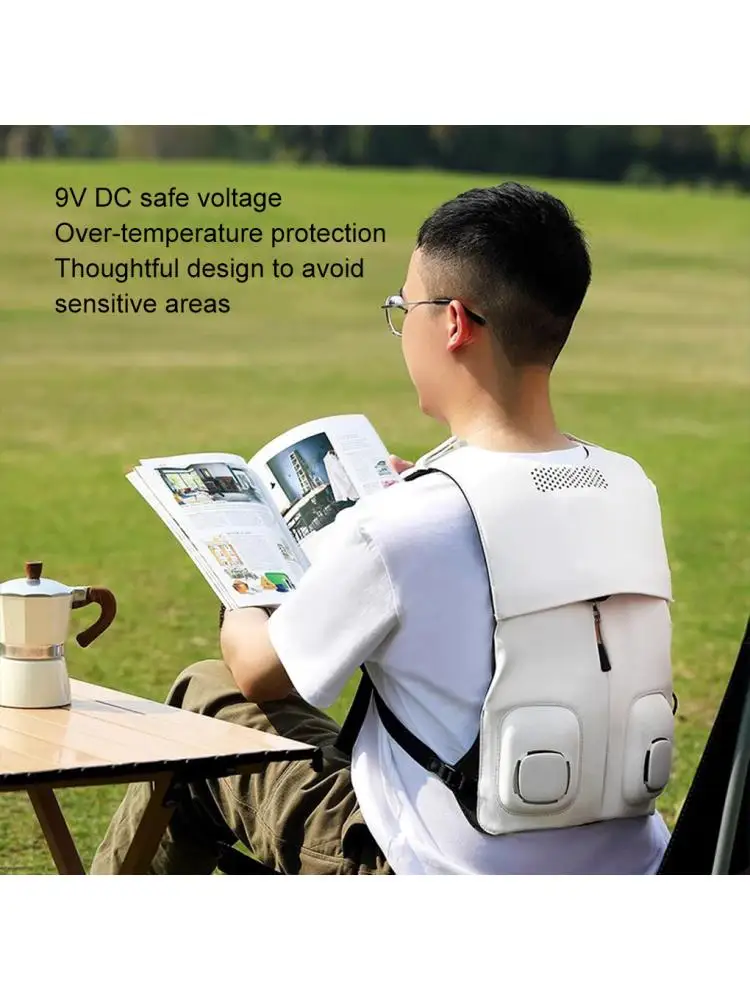 AliExpress NONE Summer Sleeveless Wearable Cooling Vest Electric Air Conditioning Cooling Breathable Semiconductor Refrigeration Clothing