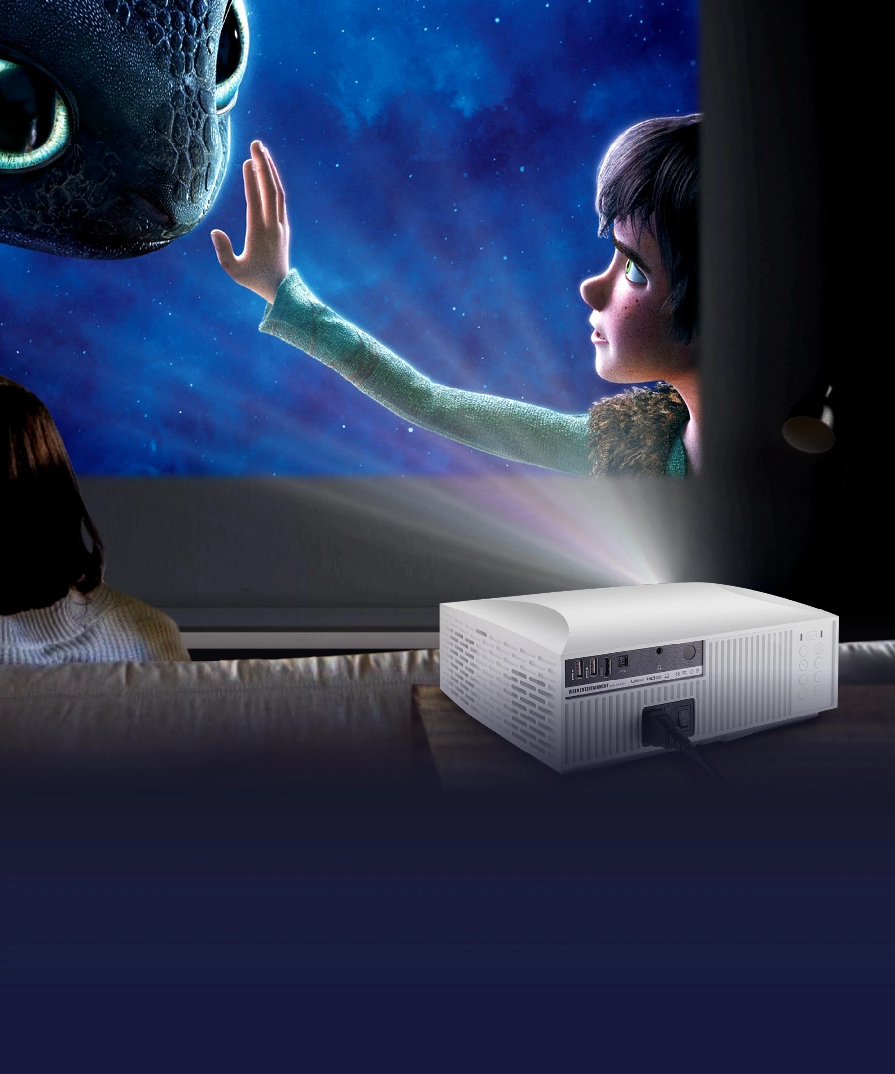 VIVIBRIGHT Projector F30 1920*1080p Full Hd Led 1080p Smart Android Projector Home Video Beamer