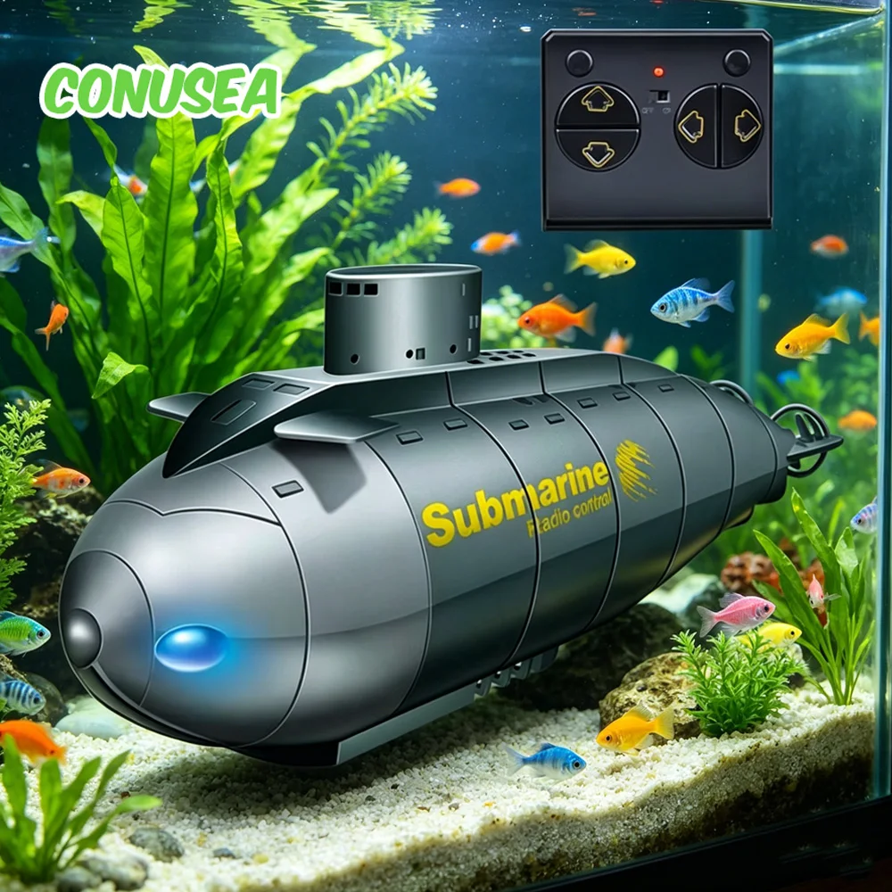 

Подводная радиоуправляемая лодка-симулятор 6CH, миниатюрная, перезаряжаемая, 2.4G, электрическая игрушка для мальчиков и детей