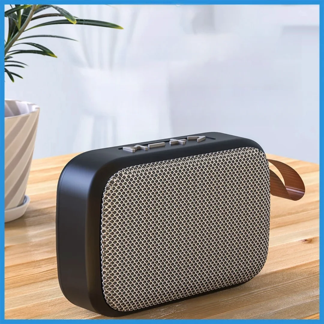 Gray Fabric Wireless Bluetooth Speaker Outdoor HlFl 3D Stereo MP3 Player Support FM Radio Support SD TF Card Speaker Go for Walk