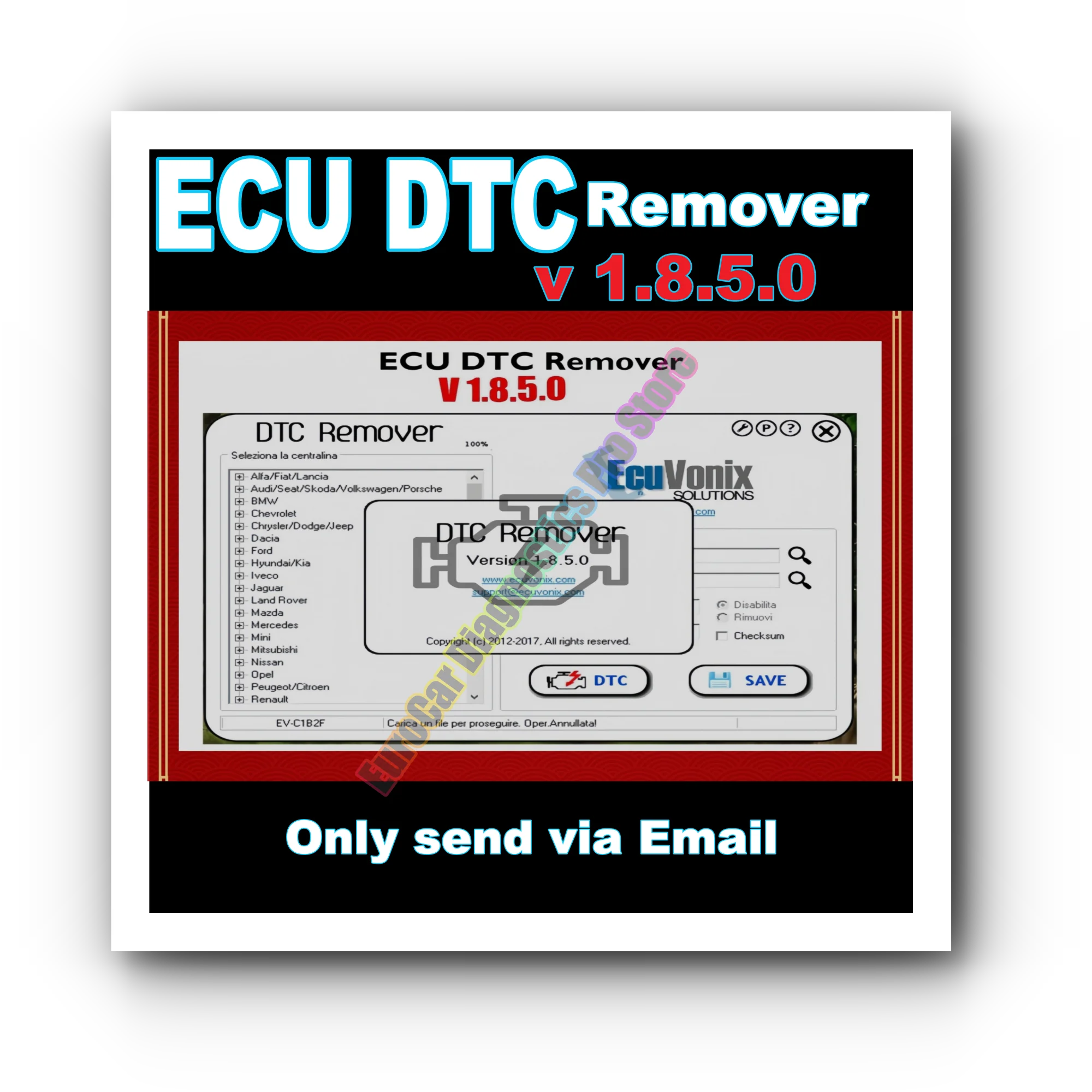 

Горячее программное обеспечение для удаления DTC 2025 года OBD2 1,8,5 Keygen, полностью неограниченное количество для KESS KTAG FGTECH MTX, совместимое с Windows 7