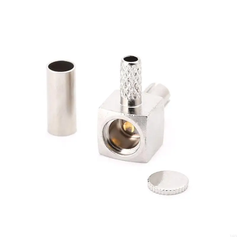 Y88B TS9 Штекер RF Разъем Прямоугольный обжимной коаксиальный адаптер 90 градусов для RG174