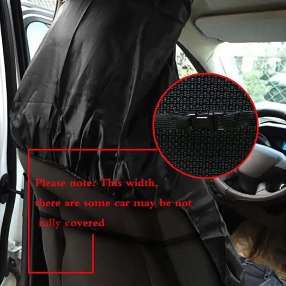 Seat Cover Waterproof 2Pcs Universal Car Auto Van Heavy Duty Protector Case