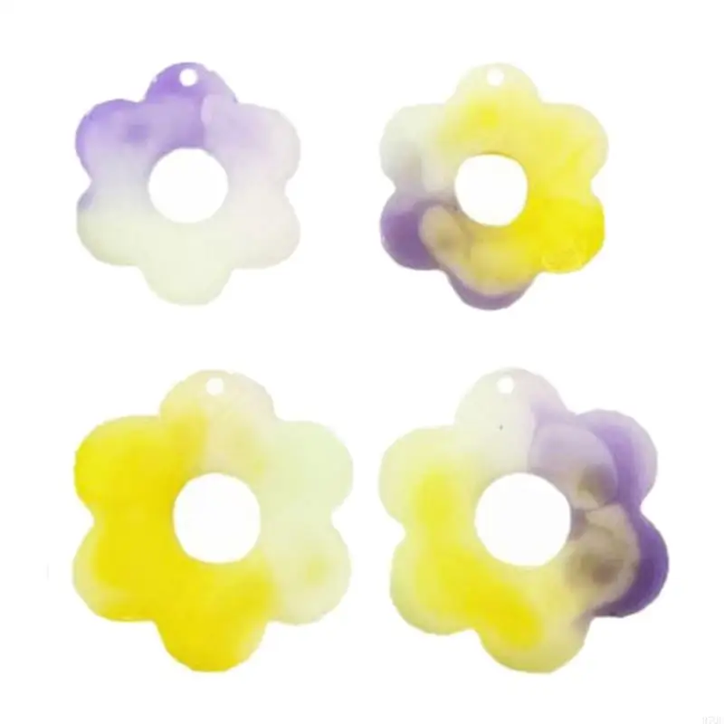 97QE Jewelry Casting Molds,Silicone Pendant Resin Molds Flower Epoxy Resin Casting Mold for Earrings Necklace Keychain Making