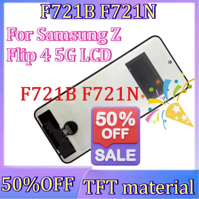 

For Samsung Galaxy Z Flip4 F721B F721N New TFT Screen For Samsung Z Flip 4 5G LCD Display Screen Assembly Replacement