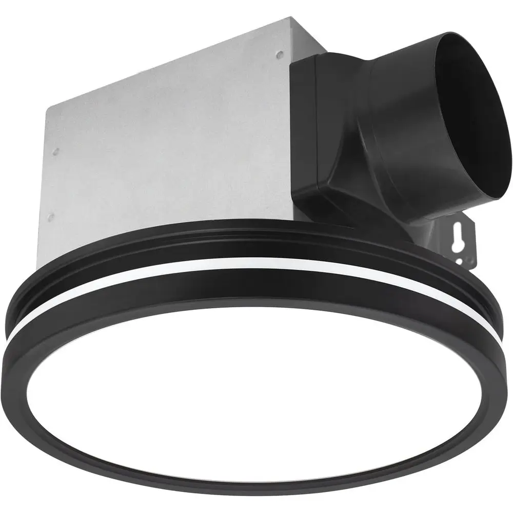 

Вытяжной вентилятор для ванной комнаты с подсветкой, 80 куб. футов в минуту, 2,0 тона. Вентиляторы для ванной комнаты на потолке, светодиодный светильник с регулируемой яркостью 3CCT 15 Вт и ночником мощностью 3,5 Вт Ven