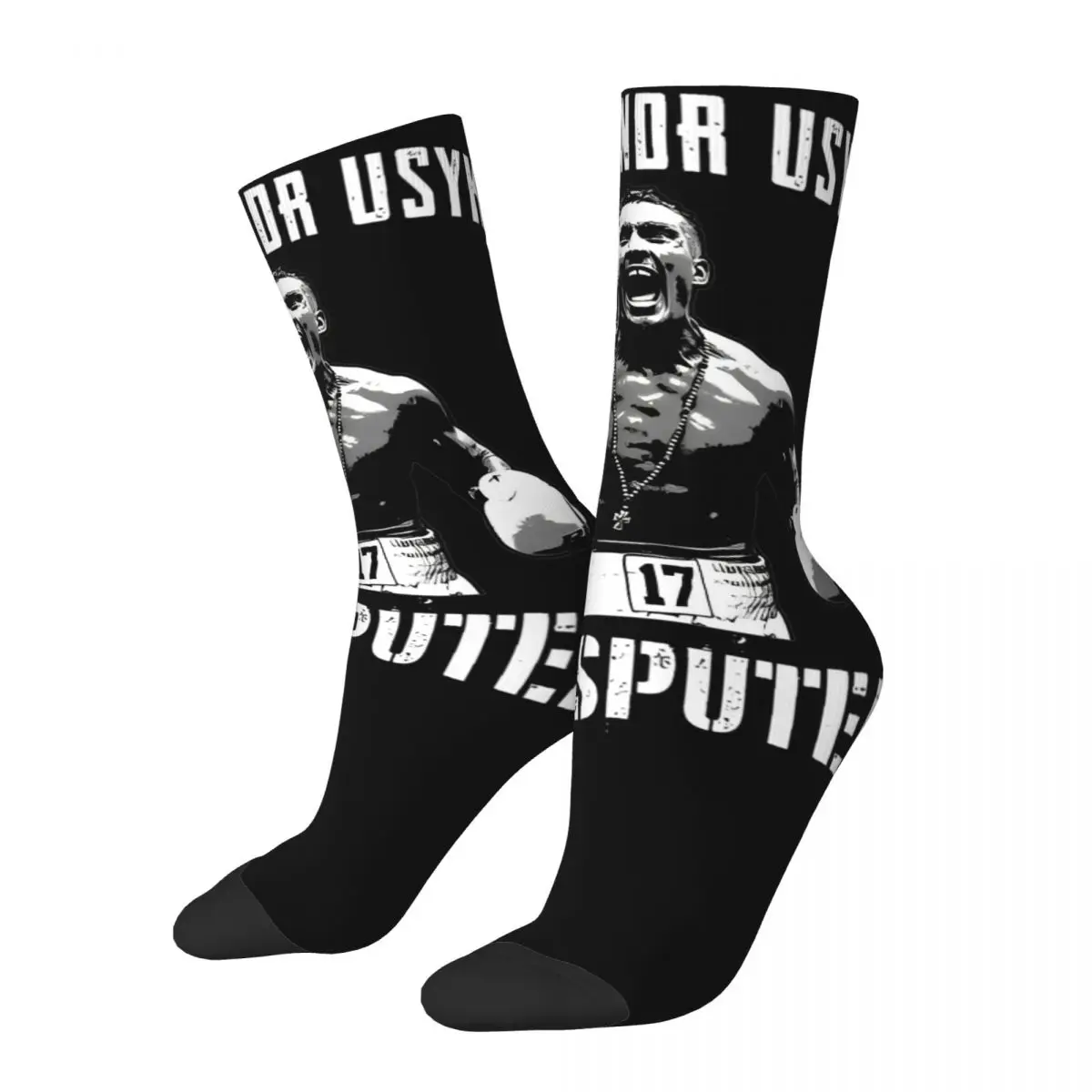 Colorful Unisex Oleksandr Usyk Undisputed Heavyweight Socks Ukraine Boxing Boxer Merch Warm Socks Cute Best Gifts