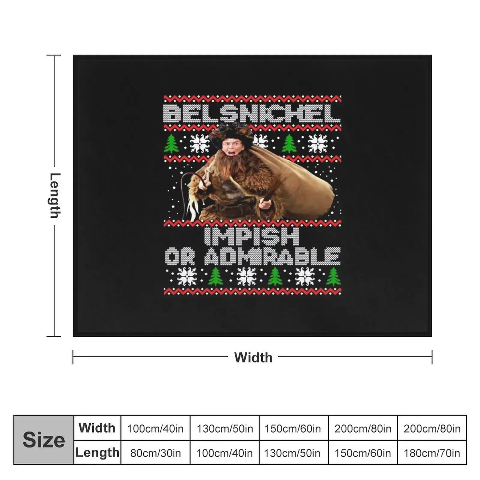 Be lsnickel impish or Admirable Christmas Gifts For Men and Women, Gift Christmas Day Classic T-Shir Throw Blanket